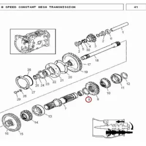 Millat Massey Ferguson Tractor Spare Part CIRCLIP 12160112160 - Massey Ferguson tractor spare part