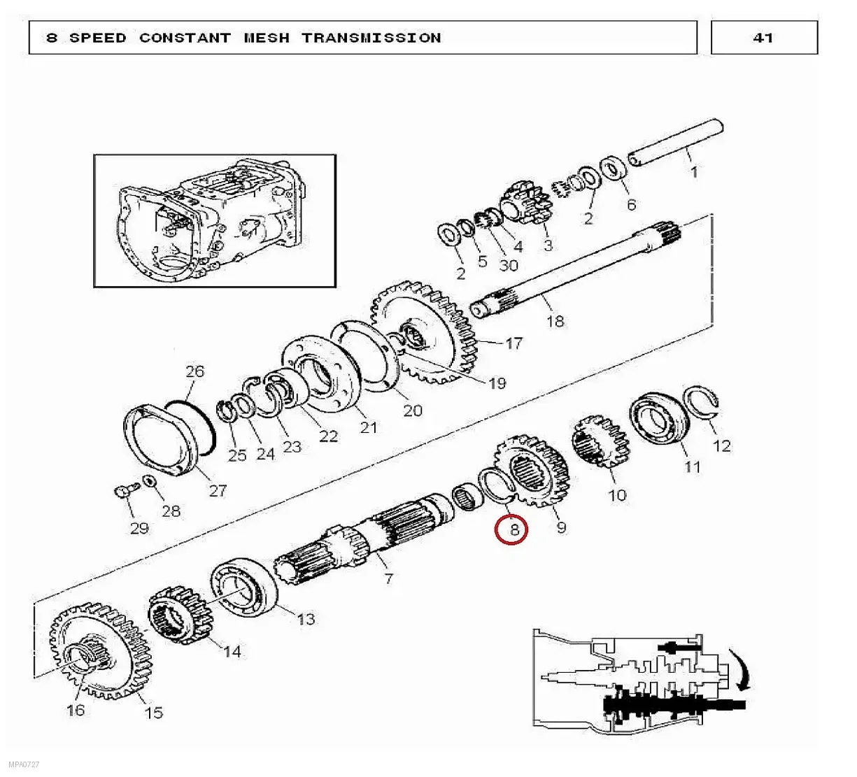 Millat Massey Ferguson Tractor Spare Part CIRCLIP 12160112160 - Massey Ferguson tractor spare part