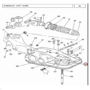 Millat Massey Ferguson Tractor Spare Part BOLT 71614 UNC 2 AL 46047626102126102 - Massey Ferguson tractor spare part