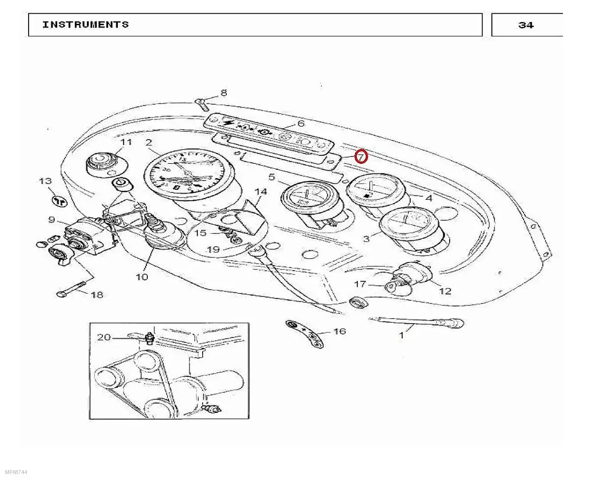 Millat Massey Ferguson Tractor Spare Part GASKET WARNINGLIGHT 29014129014 - Massey Ferguson tractor spare part