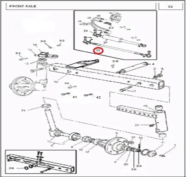 Diagram reference for Millat Massey Ferguson Tractor Spare Part 9 DRAGLINKCOMPLET 3601680591168059 - Massey Ferguson tractor spare part