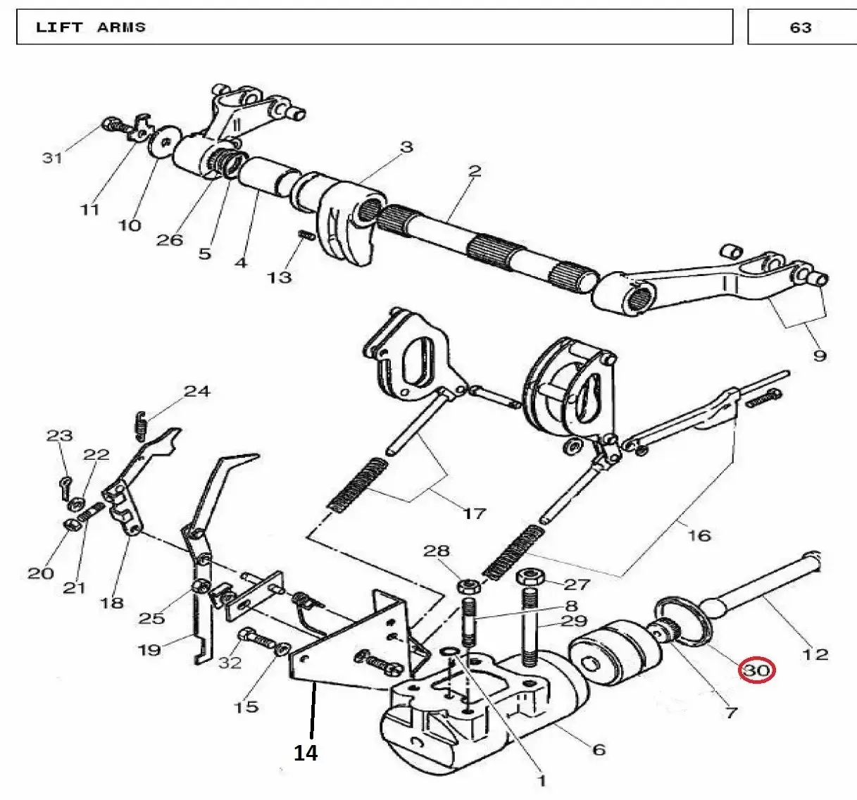 Diagram reference for Millat Massey Ferguson Tractor Spare Part O RING 2402611413761475 - Massey Ferguson tractor spare part