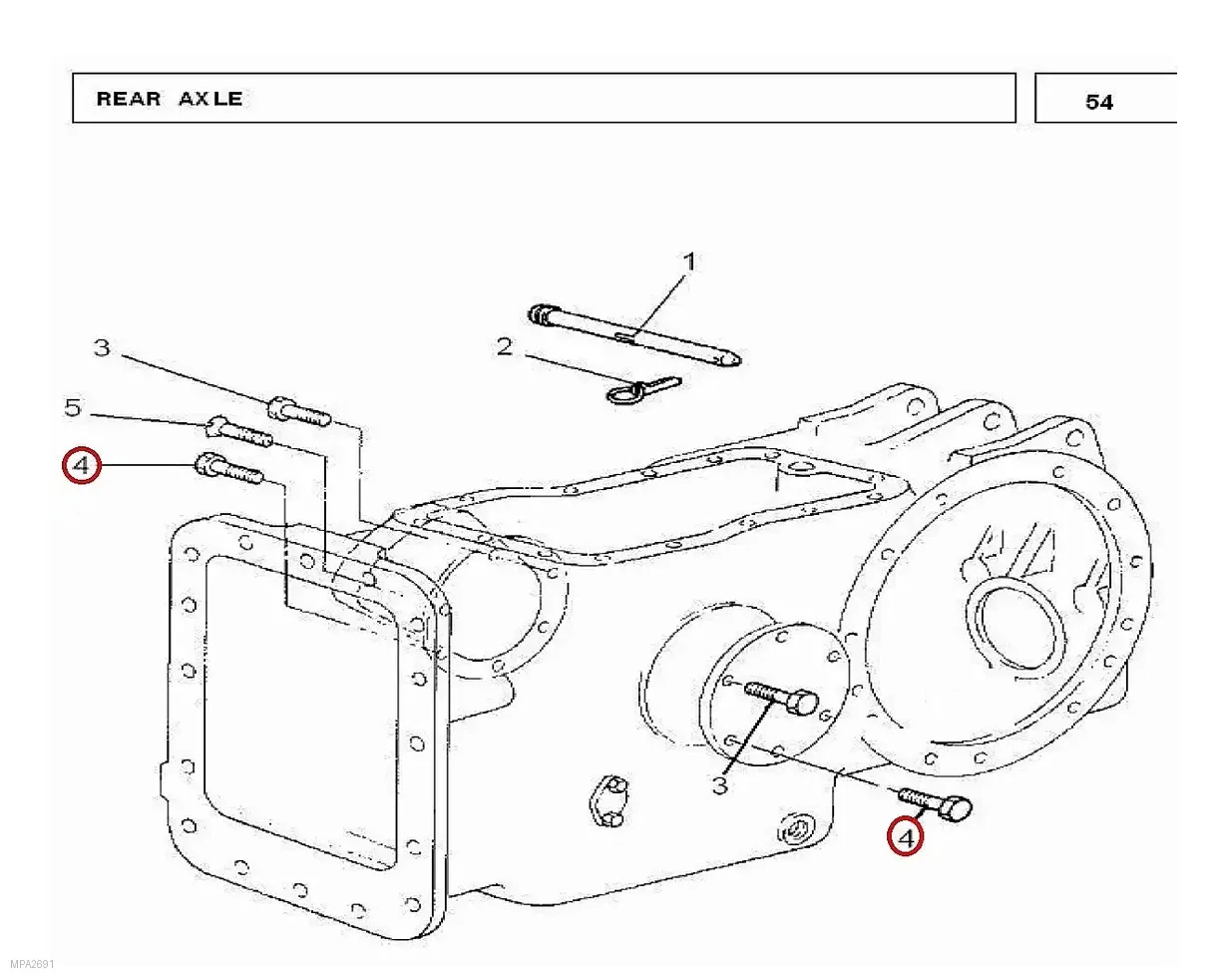 Millat Massey Ferguson Tractor Spare Part PTCHD BOLT 71614 UNC 2 AL 11440042140042 - Massey Ferguson tractor spare part