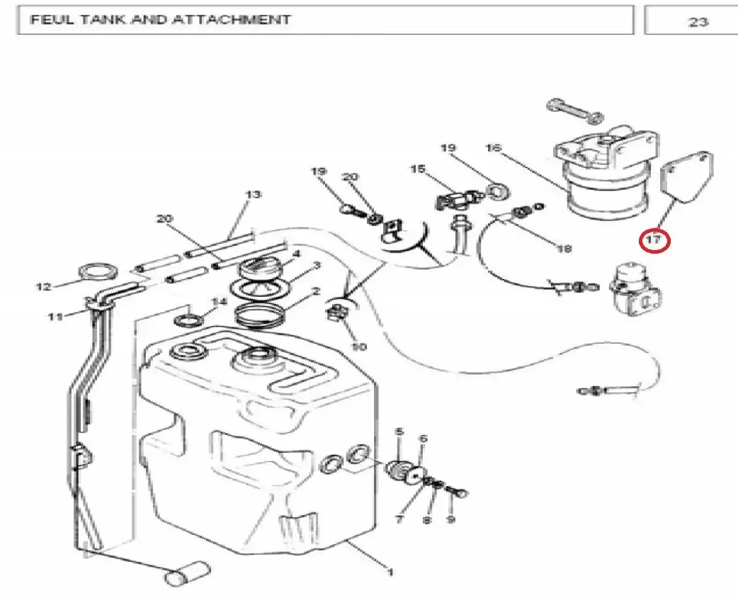 Diagram reference for Millat Massey Ferguson Tractor Spare Part 2 PLATE SEDIMENTER 8830021883002 S 1 - Massey Ferguson tractor spare part