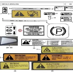 Millat Massey Ferguson Tractor Spare Part DECALWARNINGPTO 33054133054 - Massey Ferguson tractor spare part