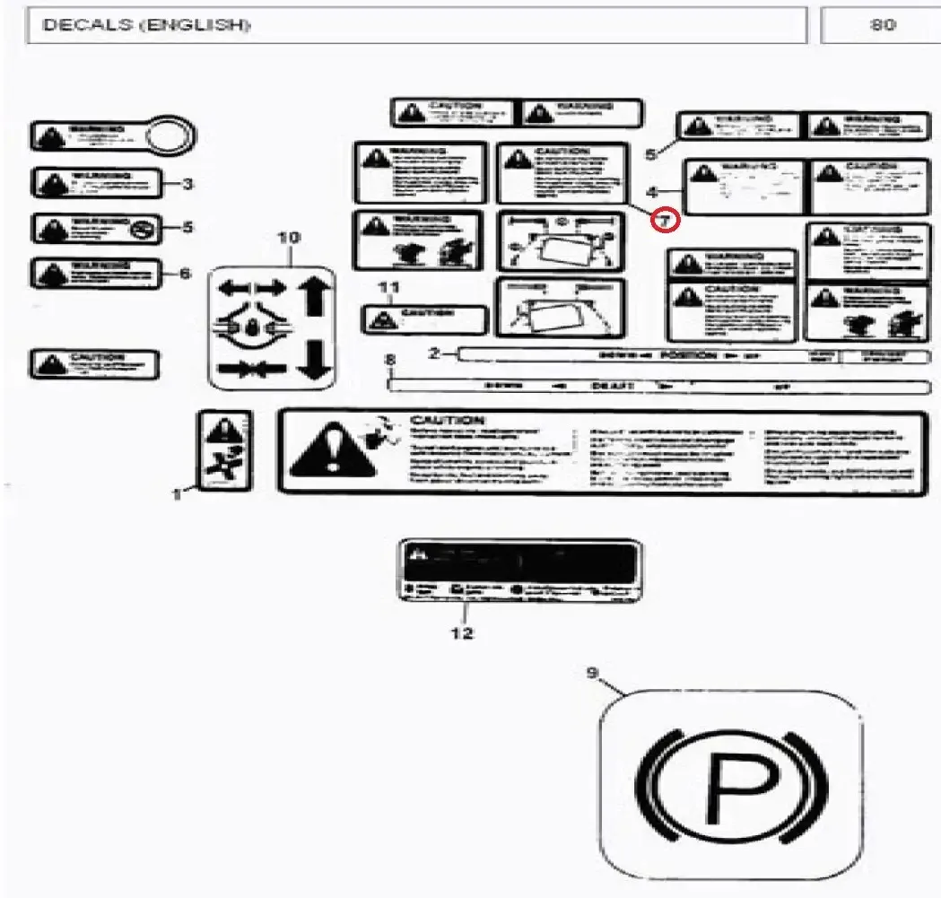 Diagram reference for Millat Massey Ferguson Tractor Spare Part 7 DECALSTEE RING PUMP 3330071333007 - Massey Ferguson tractor spare part