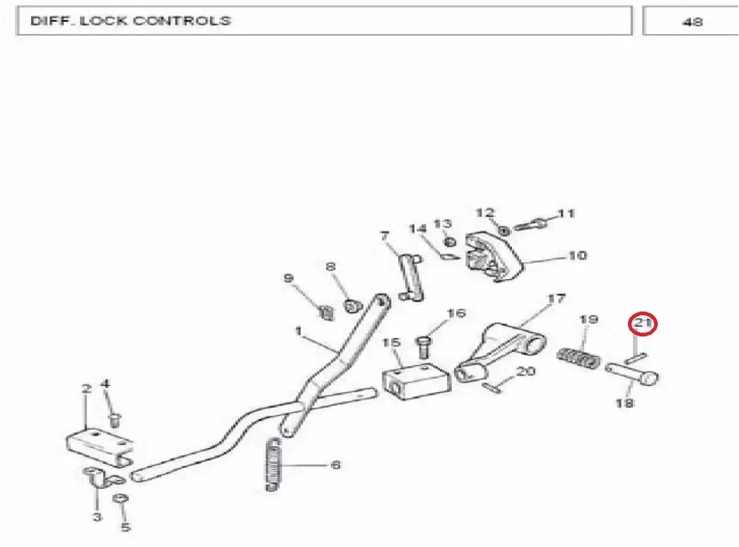 Diagram reference for Millat Massey Ferguson Tractor Spare Part 4 PIN PIVOT SP RING 7330041733004 - Massey Ferguson tractor spare part