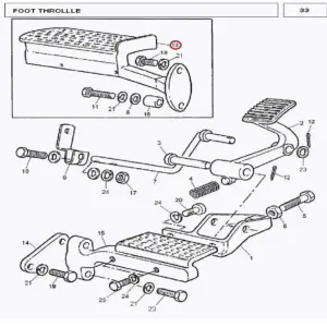 Millat Massey Ferguson Tractor Spare Part RESTFOOTLH 1307411672928 - Massey Ferguson tractor spare part
