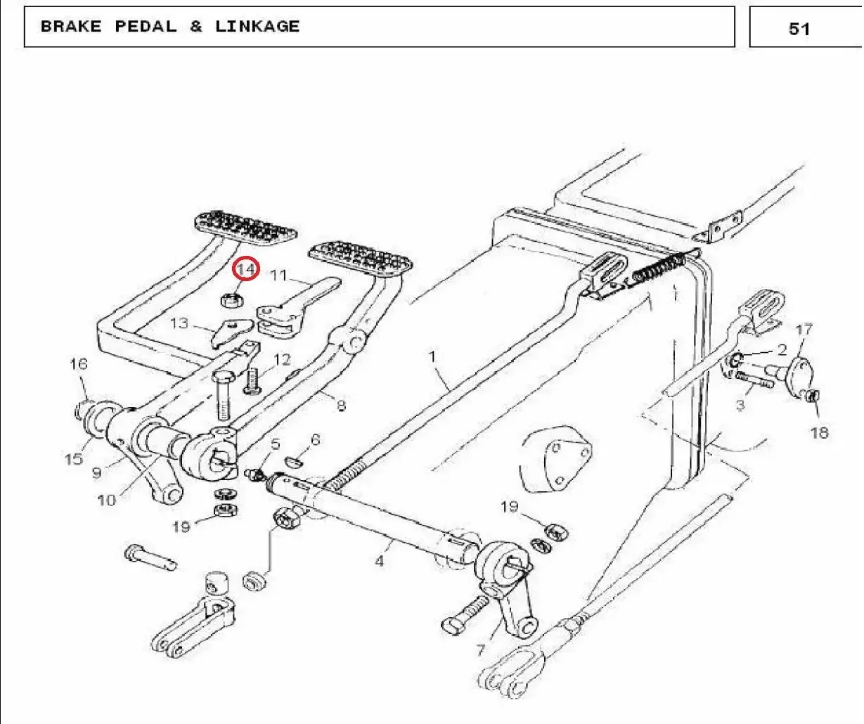 Diagram reference for Millat Massey Ferguson Tractor Spare Part LOCK NUT 516 UNF 11037111037 - Massey Ferguson tractor spare part