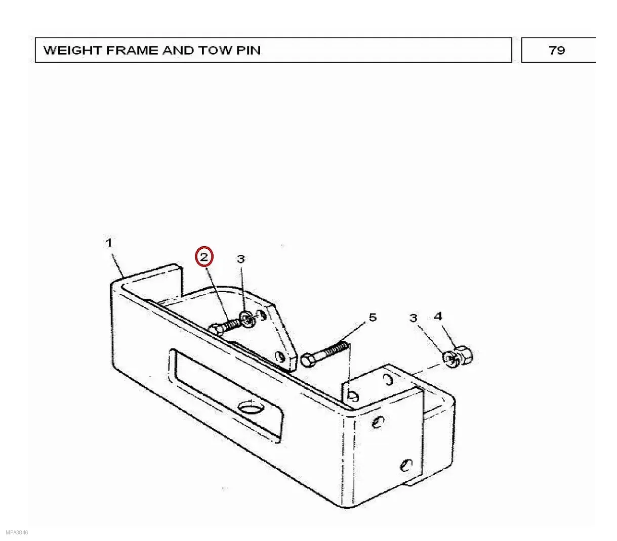 Millat Massey Ferguson Tractor Spare Part BOLT FRAME 24085022185022 - Massey Ferguson tractor spare part