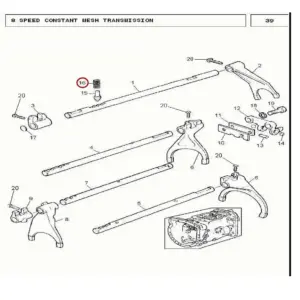 Millat Massey Ferguson Tractor Spare Part SP RING SHIFTERRAIL 12173112173 - Massey Ferguson tractor spare part
