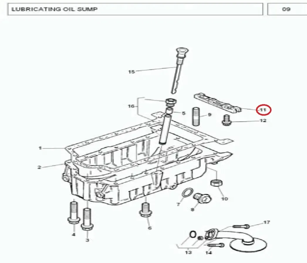 Diagram reference for Millat Massey Ferguson Tractor Spare Part 0 BRIDGEPIECE 3627 P 0241832801183280 - Massey Ferguson tractor spare part