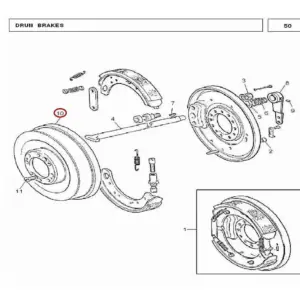 Millat Massey Ferguson Tractor Spare Part DRUMBRAKE MF 240 101041827707 - Massey Ferguson tractor spare part