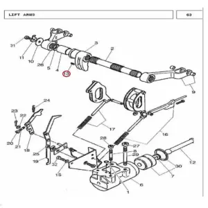 Millat Massey Ferguson Tractor Spare Part 2000 PIN DOWEL 131082000 - Massey Ferguson tractor spare part