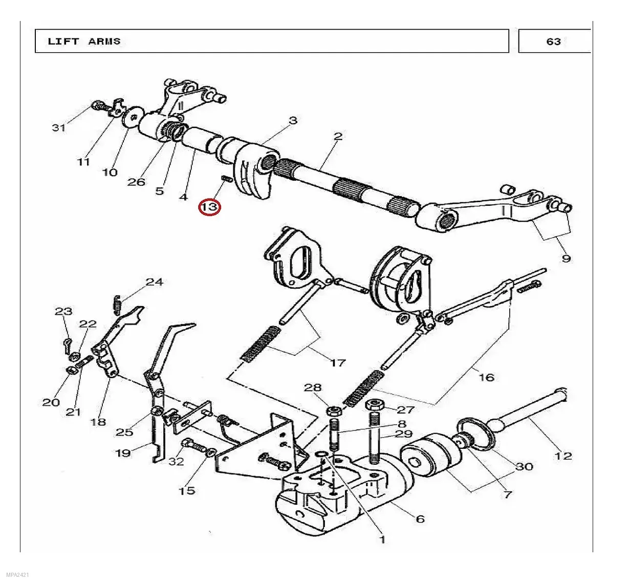Millat Massey Ferguson Tractor Spare Part 2000 PIN DOWEL 131082000 - Massey Ferguson tractor spare part