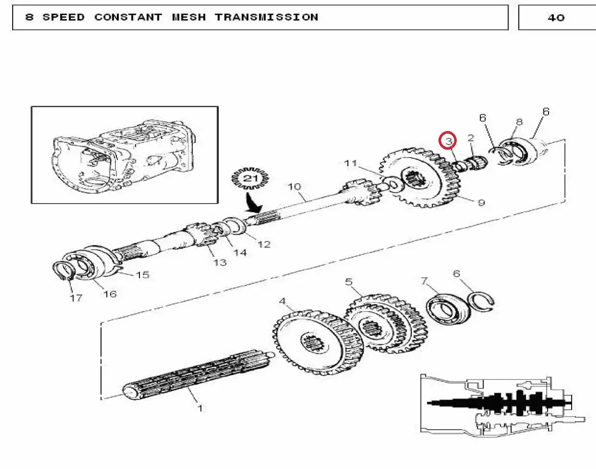 Diagram reference for Millat Massey Ferguson Tractor Spare Part SPACER 1213312700274 - Massey Ferguson tractor spare part