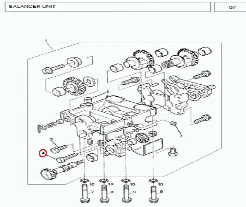 Diagram reference for Millat Massey Ferguson Tractor Spare Part 3 SCREW TIMINGCASE 38518317312314 H 012 - Massey Ferguson tractor spare part