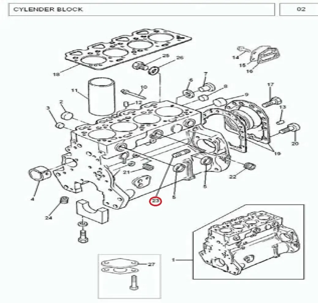 Diagram reference for Millat Massey Ferguson Tractor Spare Part 4 STUD 1831641183164 - Massey Ferguson tractor spare part