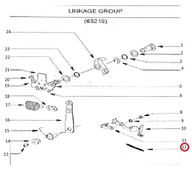 Diagram reference for Millat Massey Ferguson Tractor Spare Part RING SP RING GOVERNORLINK 1834311834311919 - Massey Ferguson tractor spare part