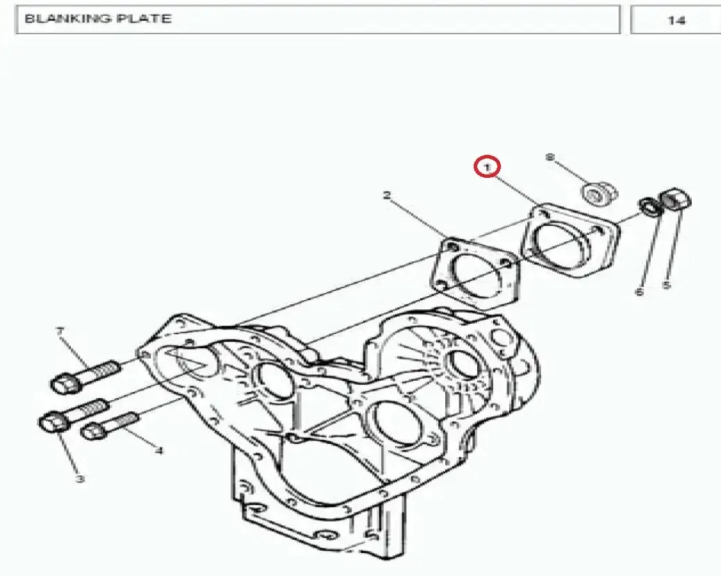 Diagram reference for Millat Massey Ferguson Tractor Spare Part 8 PLATE 1831081183108 - Massey Ferguson tractor spare part