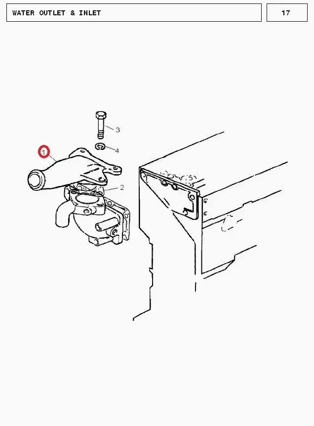 Diagram reference for Millat Massey Ferguson Tractor Spare Part CONNECTION 18035137747581 - Massey Ferguson tractor spare part