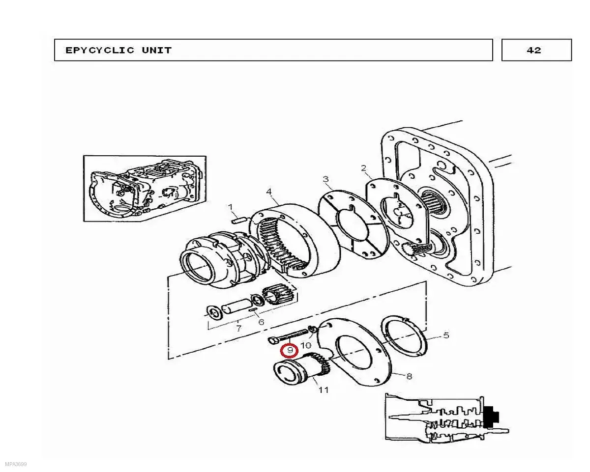Millat Massey Ferguson Tractor Spare Part BOLT CARRIERUNIT 120731354271 - Massey Ferguson tractor spare part
