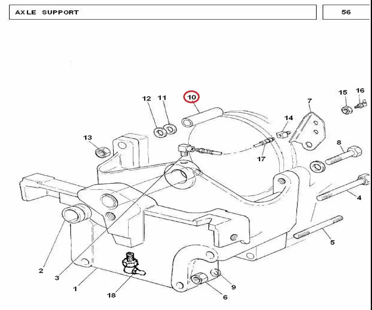 Diagram reference for Millat Massey Ferguson Tractor Spare Part SPACER 14014114014 - Massey Ferguson tractor spare part