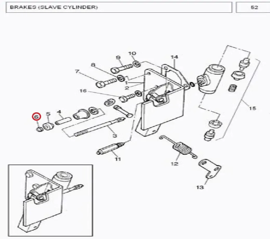 Diagram reference for Millat Massey Ferguson Tractor Spare Part 8 NYLON NUT M 101033781103378 - Massey Ferguson tractor spare part