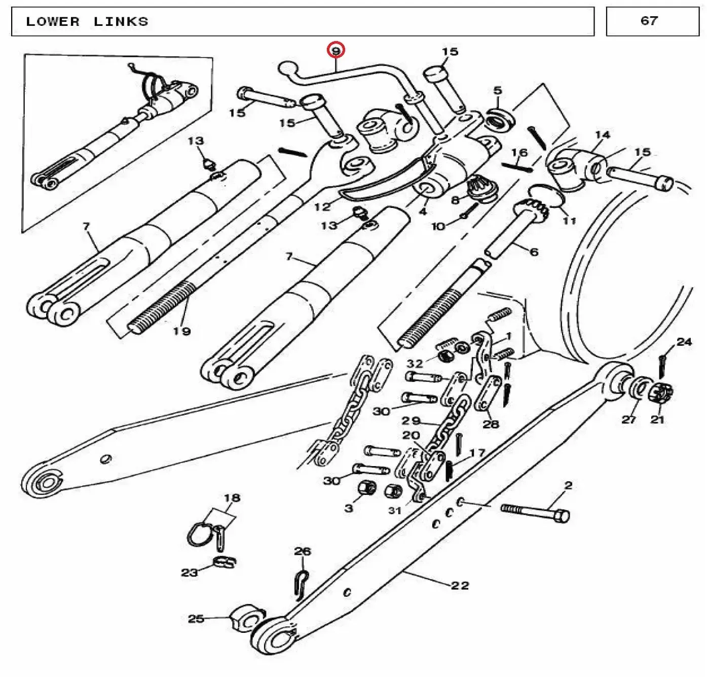 Diagram reference for Millat Massey Ferguson Tractor Spare Part LEVER LBOX 2501211662382 MODEL 2025 - Massey Ferguson tractor spare part