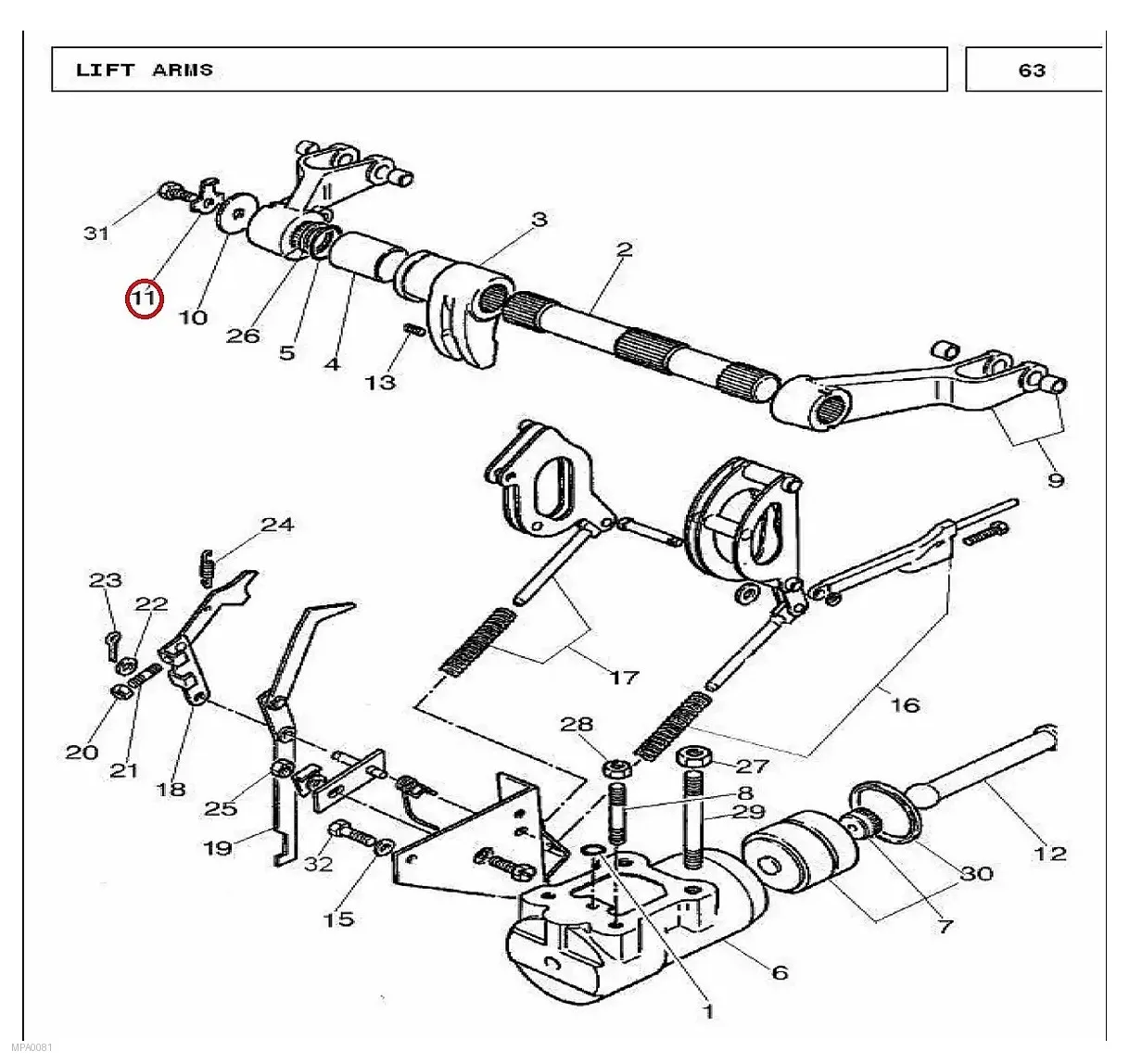 Millat Massey Ferguson Tractor Spare Part CLIPLICKING 26093126093 - Massey Ferguson tractor spare part