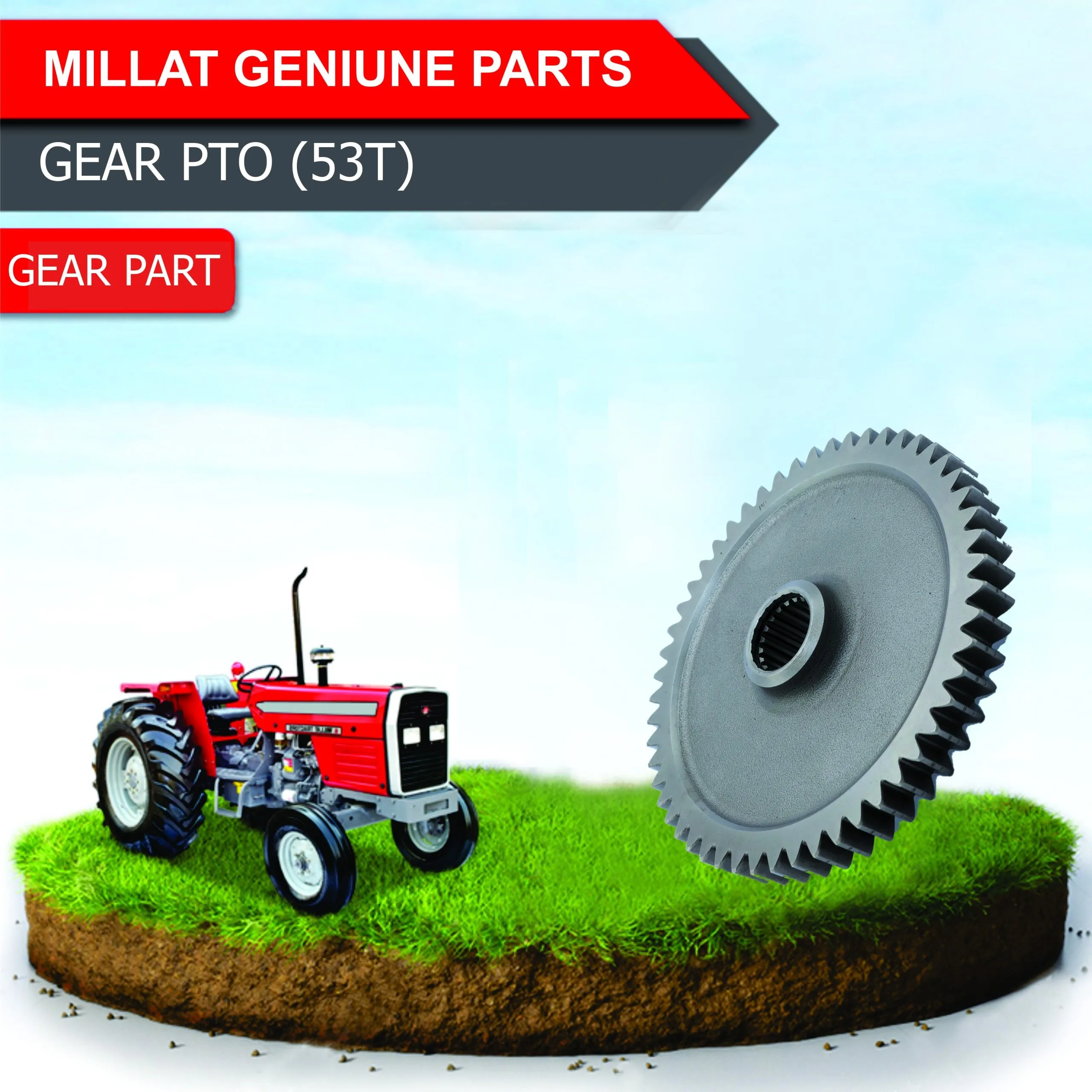 Diagram reference for Millat Massey Ferguson Tractor Spare Part GEAR PTO 53 T 1203811671706 - Massey Ferguson tractor spare part