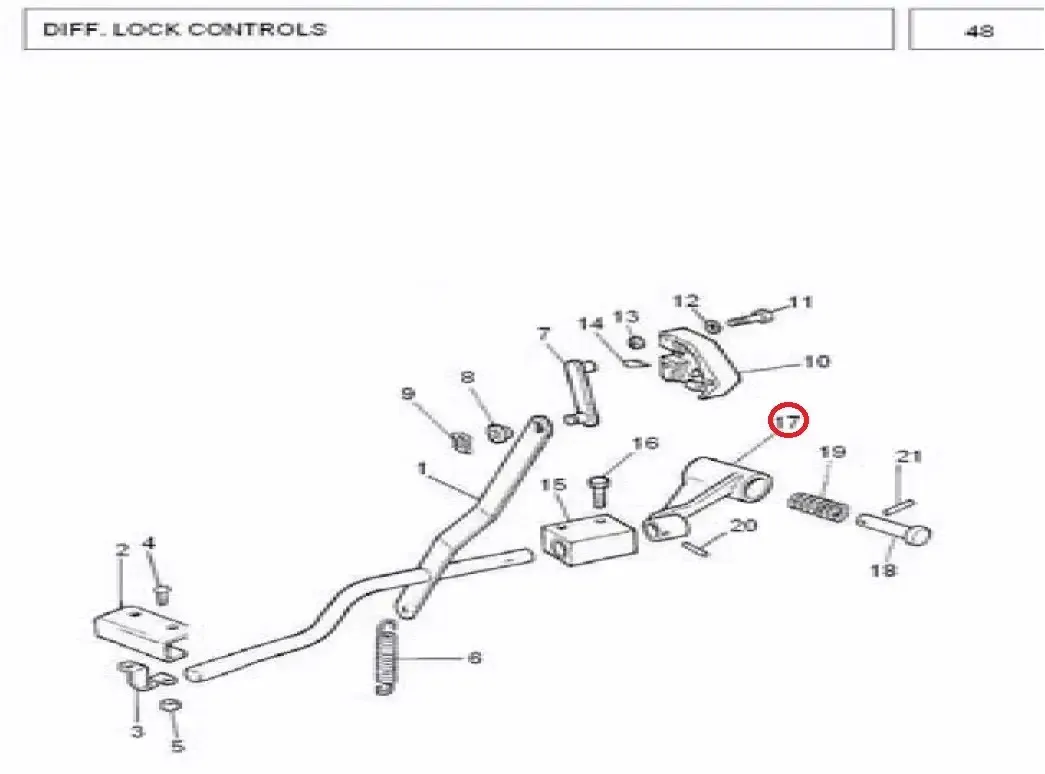 Diagram reference for Millat Massey Ferguson Tractor Spare Part 1 HOUSING SP RING DLOCK 73300116249331 - Massey Ferguson tractor spare part