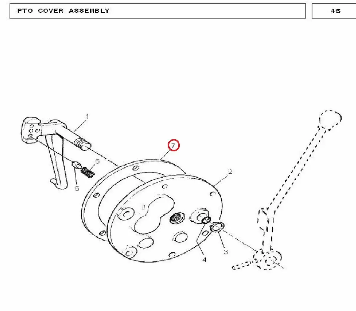 Diagram reference for Millat Massey Ferguson Tractor Spare Part GASKET SIDE COVER 26075126075 - Massey Ferguson tractor spare part