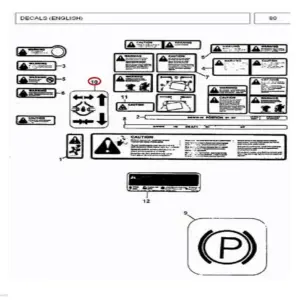 Millat Massey Ferguson Tractor Spare Part DECAL 33022133022 - Massey Ferguson tractor spare part