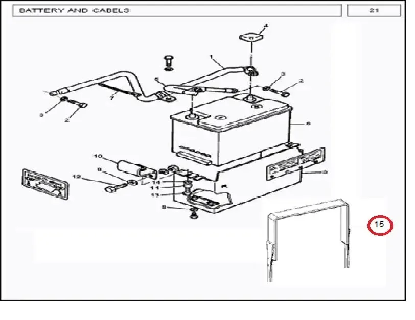 Diagram reference for Millat Massey Ferguson Tractor Spare Part 4 STRIPBTRYBOX 3038041303804 S 1 - Massey Ferguson tractor spare part