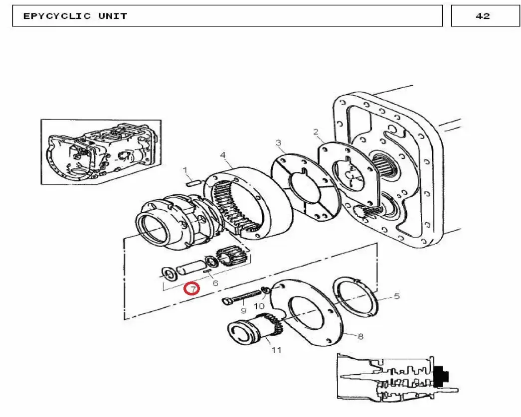 Diagram reference for Millat Massey Ferguson Tractor Spare Part CARRIERUNIT 120701897711 - Massey Ferguson tractor spare part