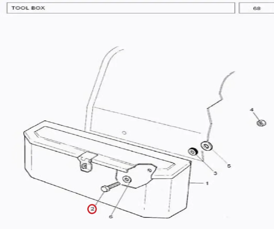 Diagram reference for Millat Massey Ferguson Tractor Spare Part BOLT UNC 38 X 1990111363316 - Massey Ferguson tractor spare part