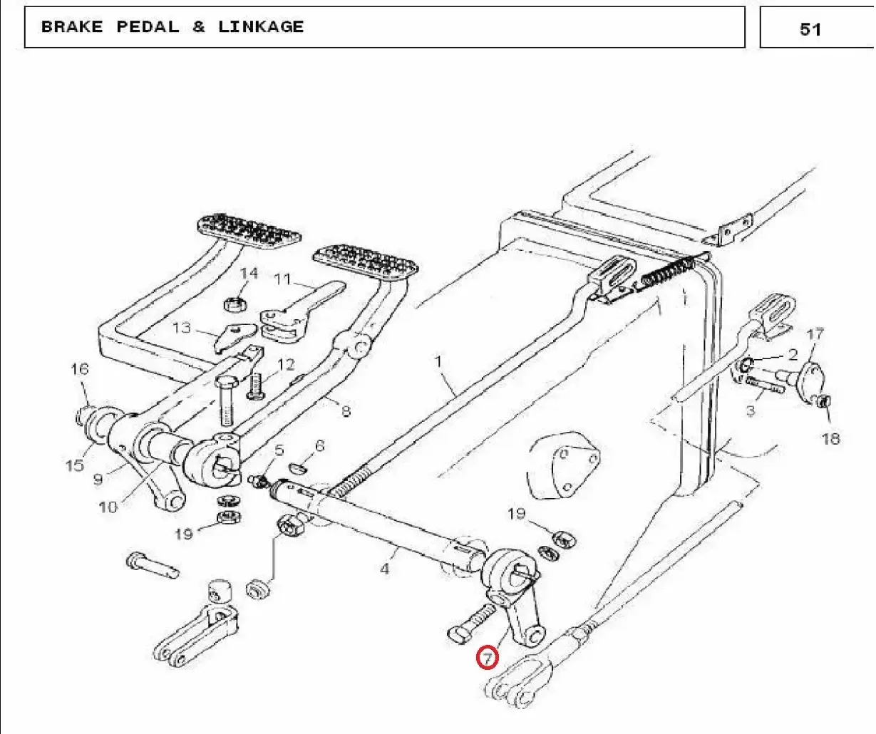Diagram reference for Millat Massey Ferguson Tractor Spare Part ARM COMBINDBRAKE 110241180864 - Massey Ferguson tractor spare part