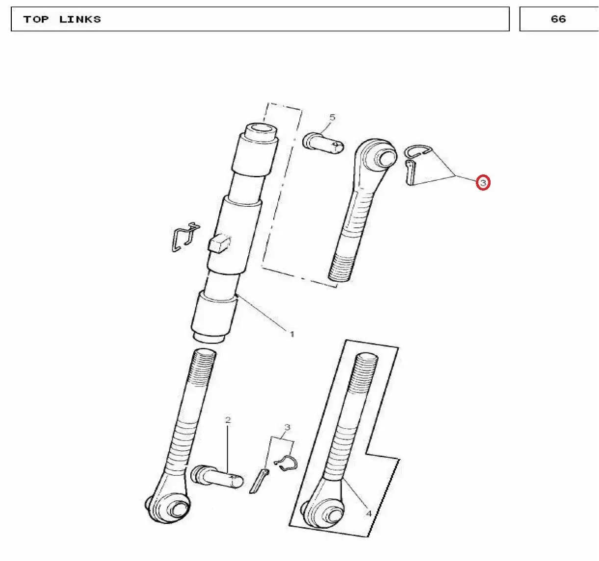 Diagram reference for Millat Massey Ferguson Tractor Spare Part PIN RING ASSY 25028125028 - Massey Ferguson tractor spare part