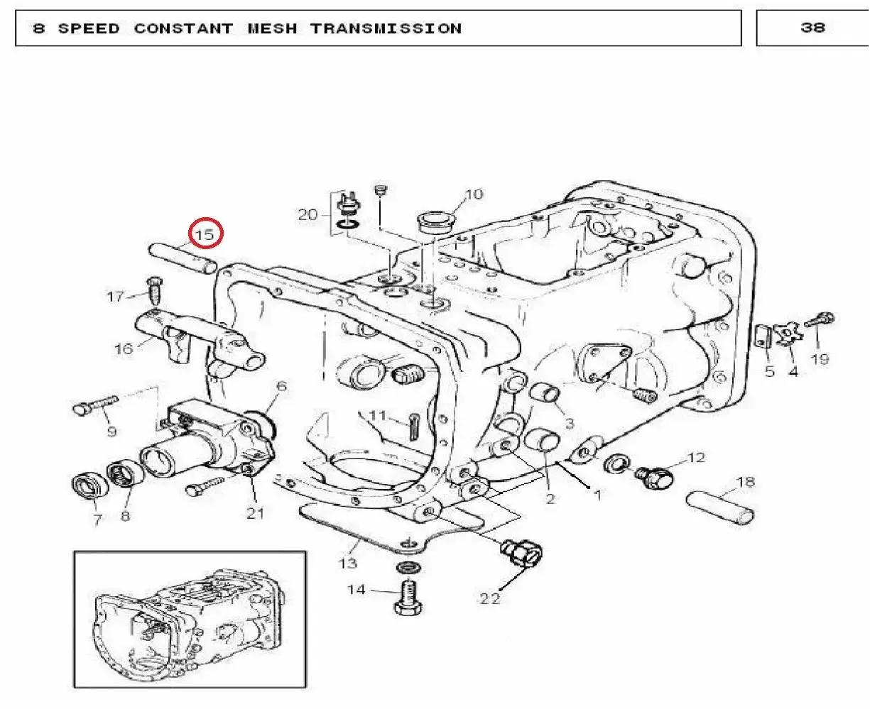 Diagram reference for Millat Massey Ferguson Tractor Spare Part SHAFT CLUTCH 121221180444 - Massey Ferguson tractor spare part