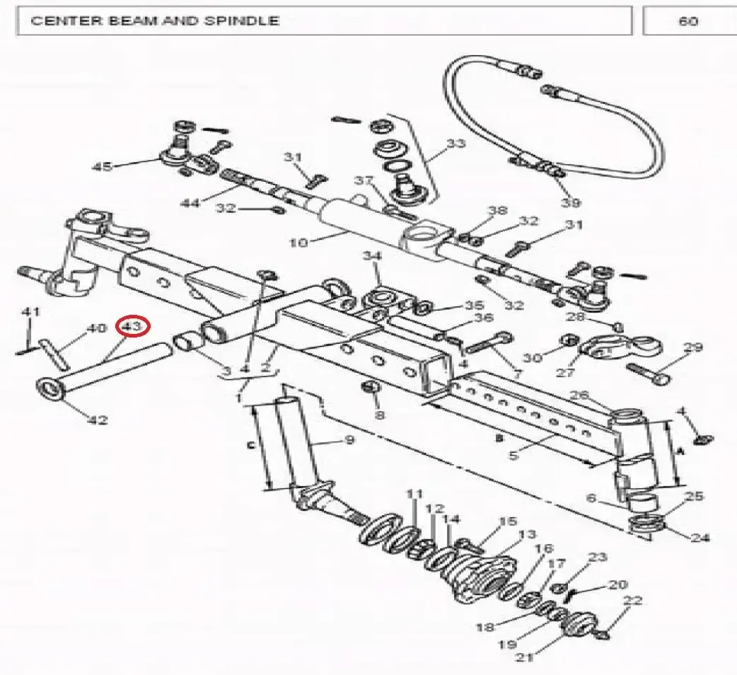 Diagram reference for Millat Massey Ferguson Tractor Spare Part 6 PIN PIVET 38514305611695081 - Massey Ferguson tractor spare part