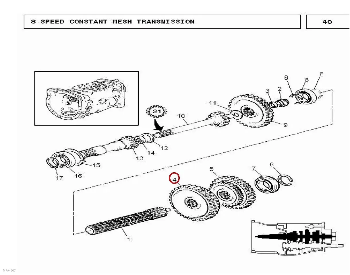 Millat Massey Ferguson Tractor Spare Part GEAR 44 T 1202911682688 - Massey Ferguson tractor spare part
