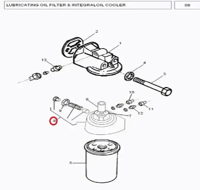 Diagram reference for Millat Massey Ferguson Tractor Spare Part 6 ADOPTER 1850461185046 - Massey Ferguson tractor spare part