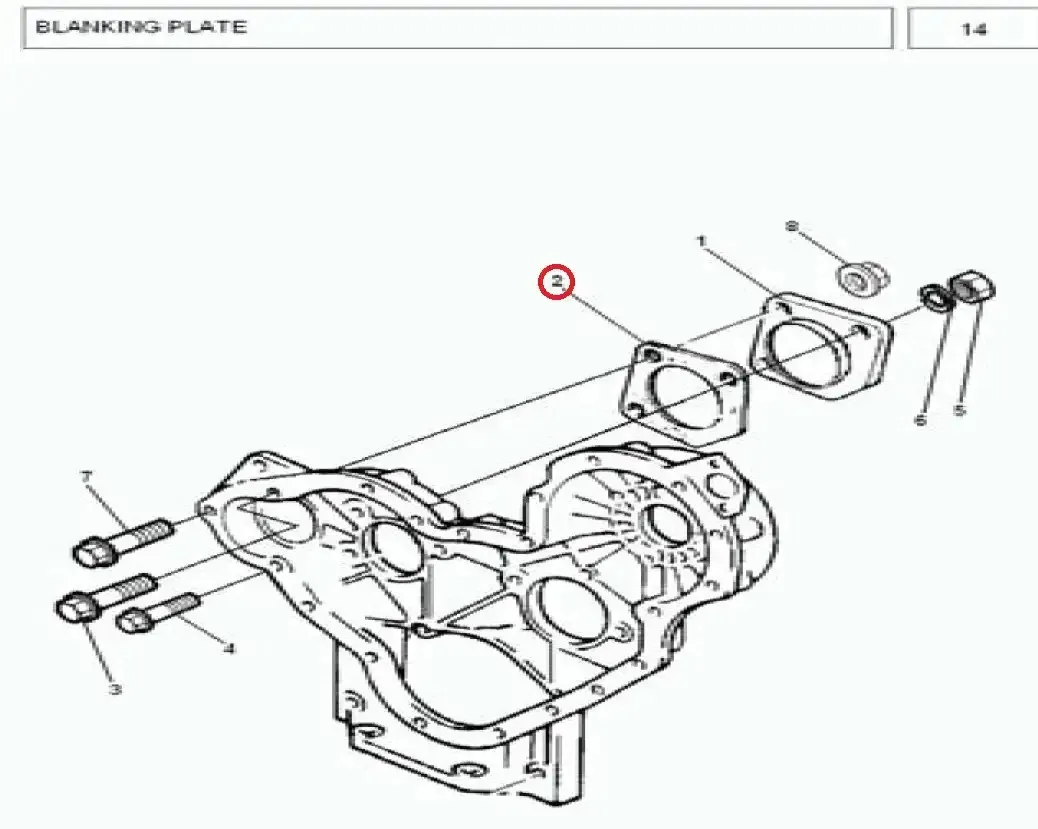 Diagram reference for Millat Massey Ferguson Tractor Spare Part 29 JOINT 1183129 - Massey Ferguson tractor spare part