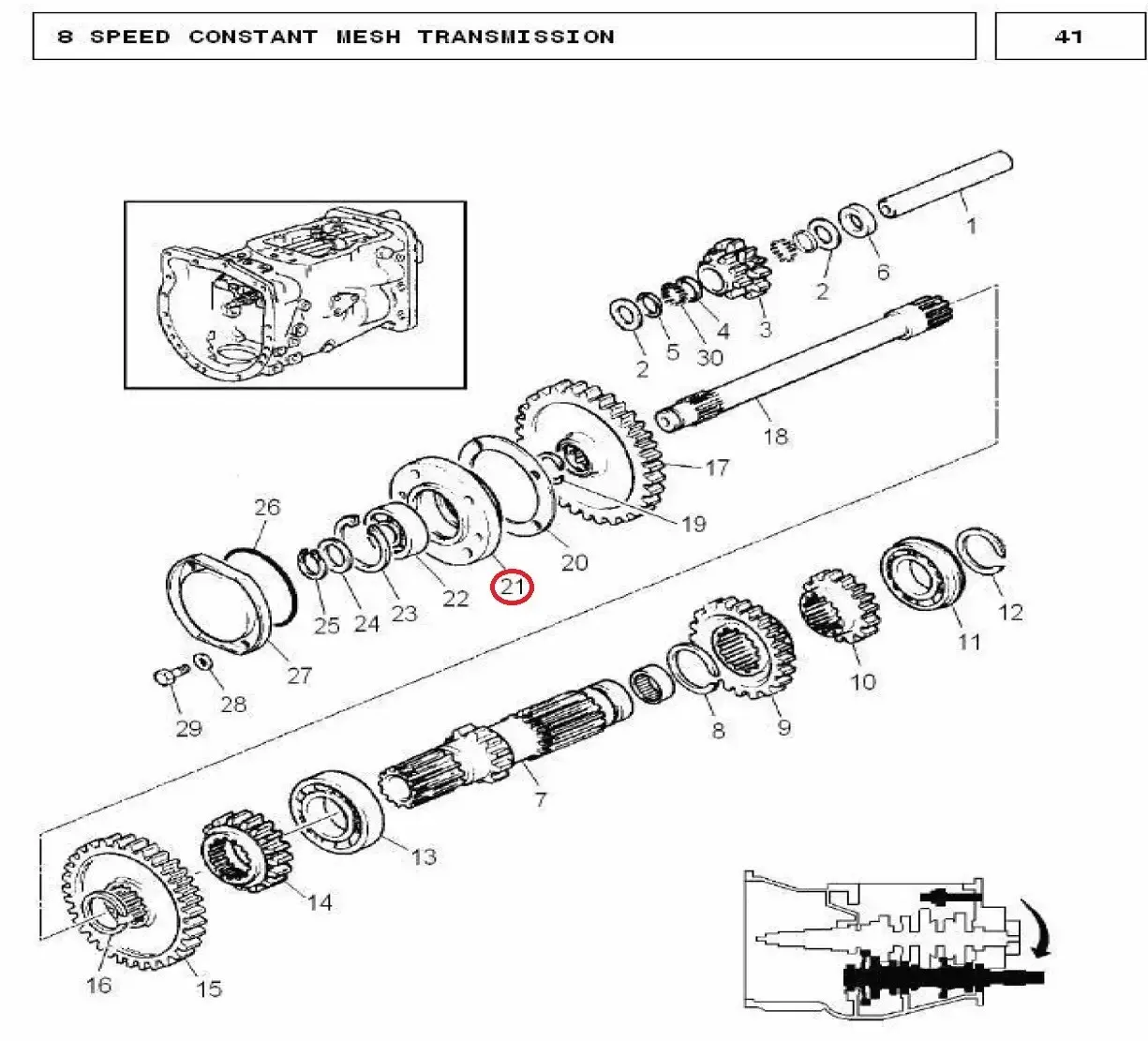 Diagram reference for Millat Massey Ferguson Tractor Spare Part HOUSING RMS 120501899331 - Massey Ferguson tractor spare part
