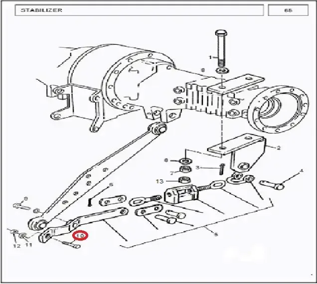 Diagram reference for Millat Massey Ferguson Tractor Spare Part 7 BOLT 3416 X 2148130271813027 - Massey Ferguson tractor spare part