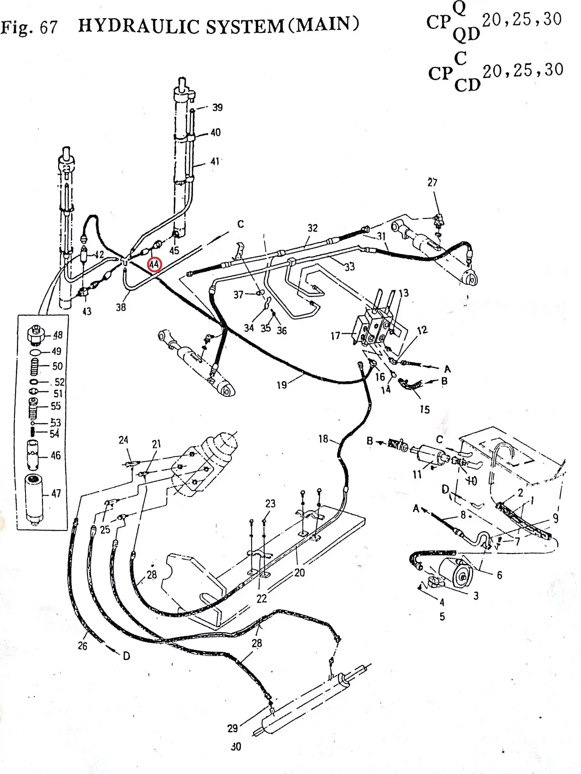 Diagram reference for Millat Massey Ferguson Tractor Spare Part Z 721213039 HOSE HP 8 Z 721213039 - Massey Ferguson tractor spare part