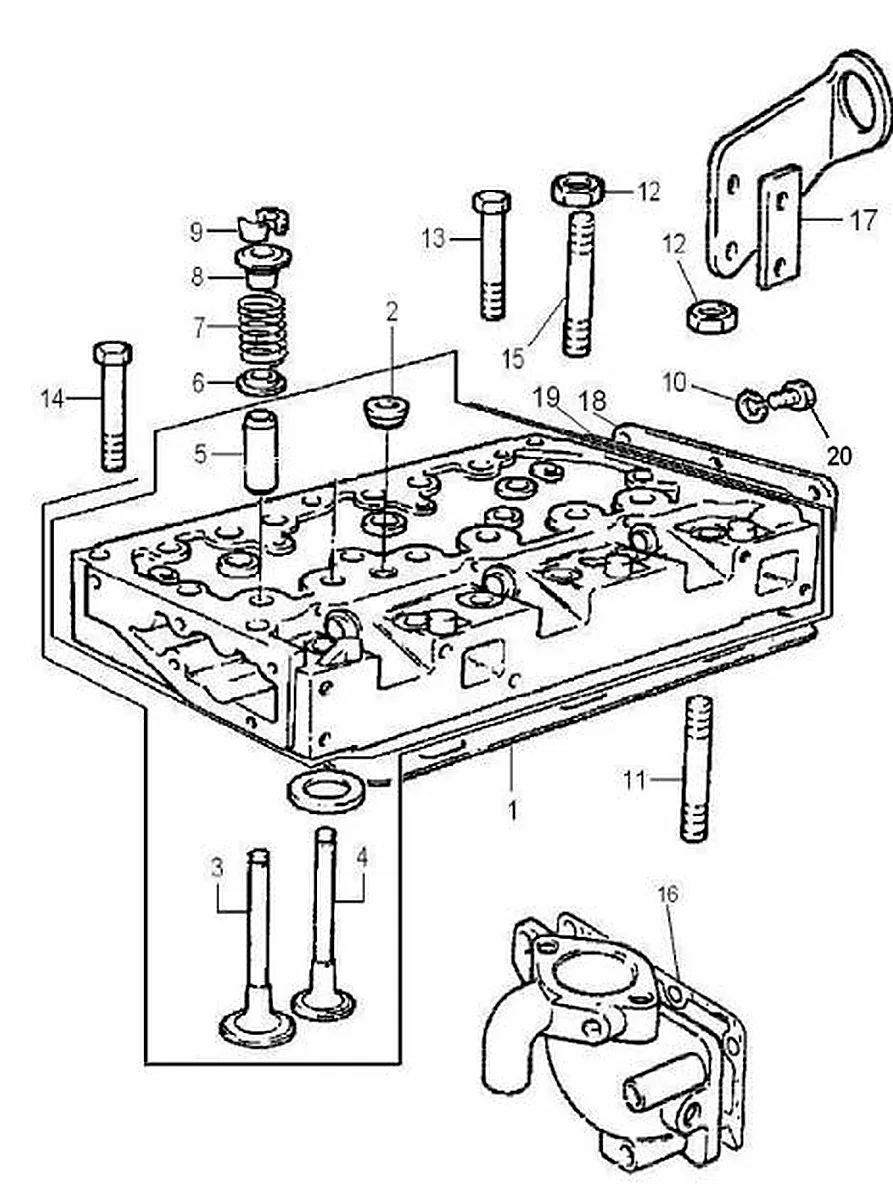 Millat Massey Ferguson Tractor Spare Part HEADCYLD 24035018300118300 - Massey Ferguson tractor spare part