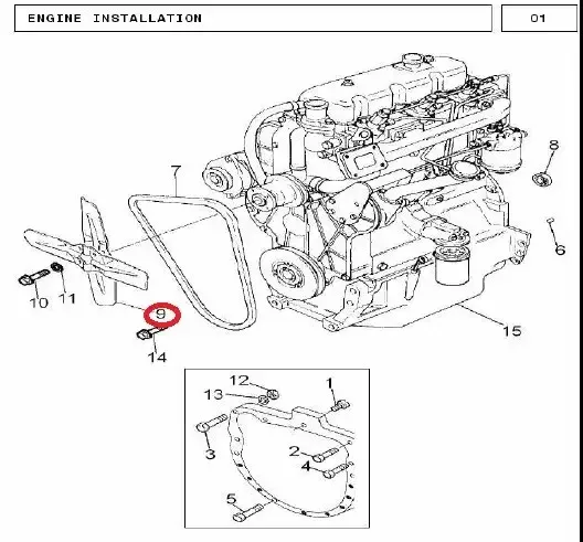 Diagram reference for Millat Massey Ferguson Tractor Spare Part FANPLASTIC 24037005137005 S 1 - Massey Ferguson tractor spare part