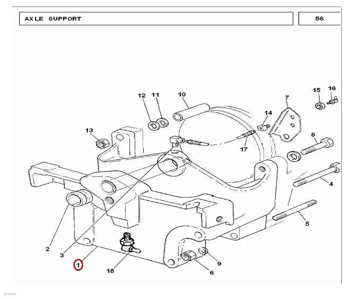 Millat Massey Ferguson Tractor Spare Part FRONT SUPPORT 240 NEW 1470012528935 - Massey Ferguson tractor spare part